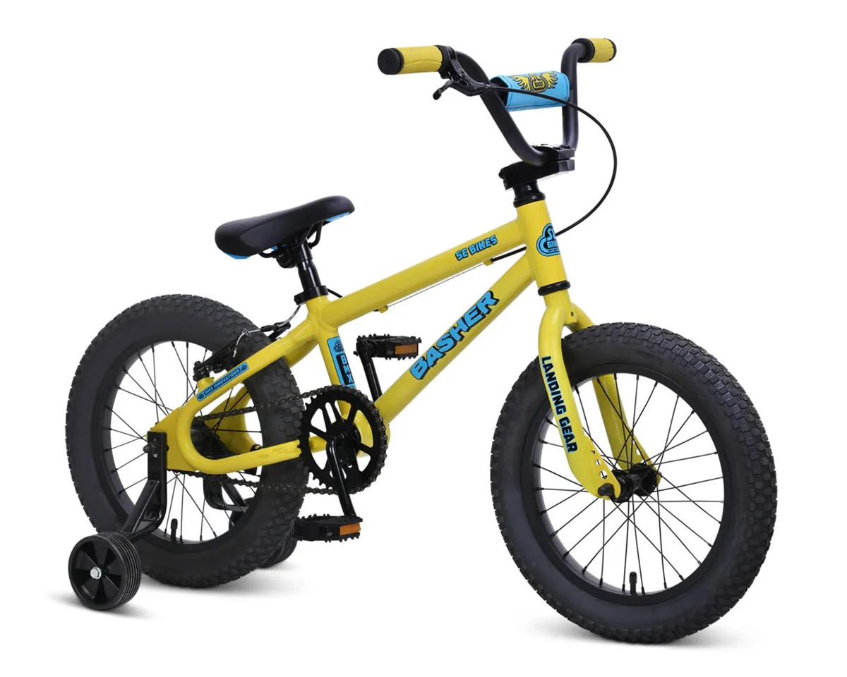 SE Bikes Basher 16" BMX Bike (15" Toptube) (Vibrant Yellow) - view 2